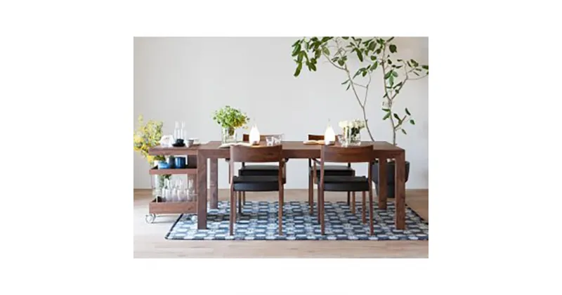 【ふるさと納税】CARAMELLA Dining Table 98140 walnut | 家具 ファニチャー 人気 おすすめ 送料無料