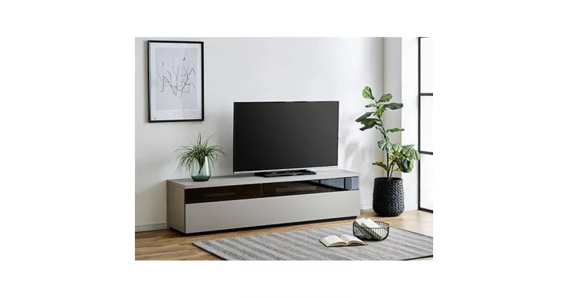 【ふるさと納税】【開梱設置】テレビ台 TV台 幅180cm フレッド アッシュグレイ 大川家具 テレビボード | 家具 ロータイプ ローボード コーナー ウォールナット おしゃれ 収納 180センチ 完成品 180 tv台 tvボード 開梱設置 アースカラー くすみカラー