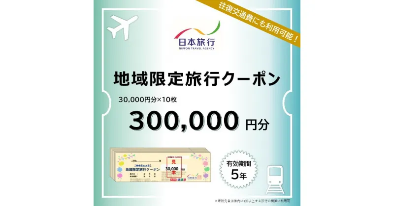 【ふるさと納税】福岡県行橋市　日本旅行　地域限定旅行クーポン300,000円分_DB-006