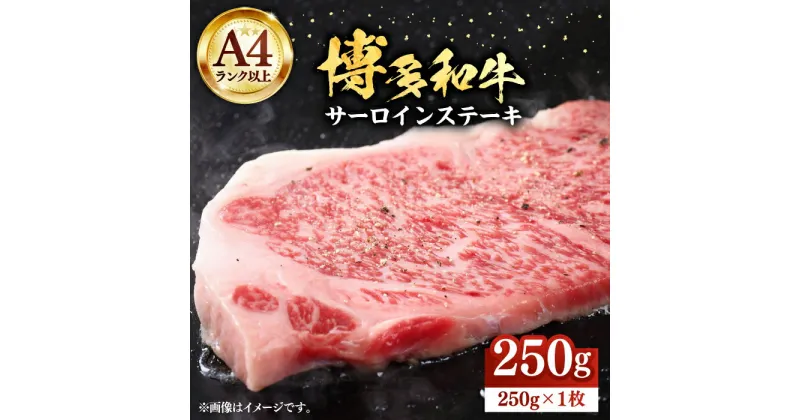 【ふるさと納税】博多和牛サーロインステーキ 250g（250g×1枚）【株式会社Meat Plus】《豊前市》肉 焼肉 ステーキ お土産 冷凍 [VBB009] 12000 12000円