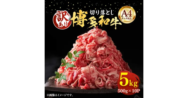 【ふるさと納税】【A4以上】博多和牛 切り落とし 5kg （500g×10P）《豊前市》【MEAT PLUS】肉 牛肉 バラ 牛肩 [VBB026] 48000 48000円