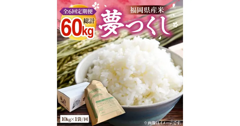 【ふるさと納税】【全6回定期便】福岡県産米 夢つくし 10kg × 1袋 《豊前市》【湯越農園】米 精米 白米[VBC006] 105000 105000円