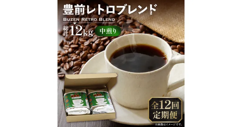 【ふるさと納税】【全12回定期便】豊前 レトロ ブレンド コーヒー 500g×2 ( 中煎り ) 《豊前市》【稲垣珈琲】珈琲 コーヒー 豆 粉[VAS163] 178000 178000円