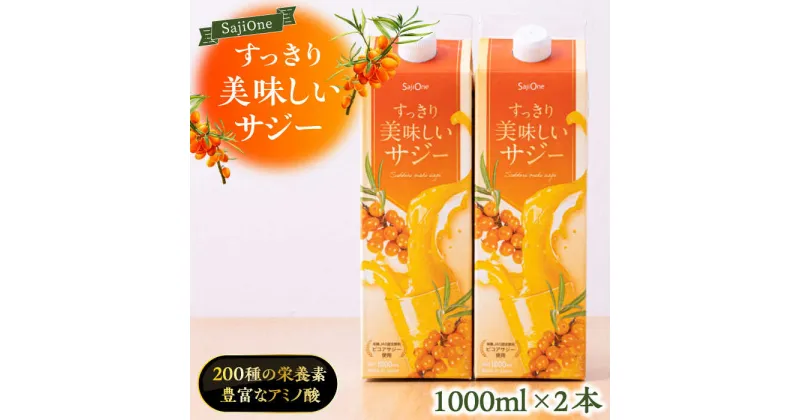 【ふるさと納税】家族みんなでおいしく飲める！すっきり美味しい サジー（2本）《豊前市》【ハウスボトラーズ】 [VAX034][VAX034]