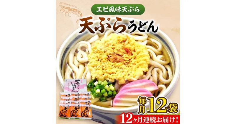 【ふるさと納税】【全12回定期便】天ぷら うどん 12食《豊前市》【富士菊】うどん 天ぷらうどん 天ぷら 麺 麺類 福岡 豊前[VAI057] 126000 126000円