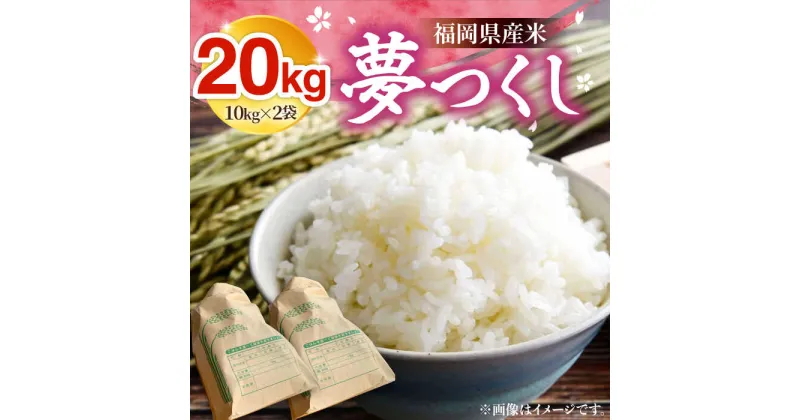 【ふるさと納税】【新米先行予約】福岡県産米 夢つくし 20kg (10kg×2袋)【2024年9月以降順次発送】《豊前市》【湯越農園】米 精米 白米[VBC013]