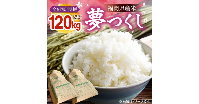 【ふるさと納税】【全6回定期便】福岡県産米 夢つくし 20kg (10kg×2袋) 《豊前市》【湯越農園】米 精米 白米[VBC015]