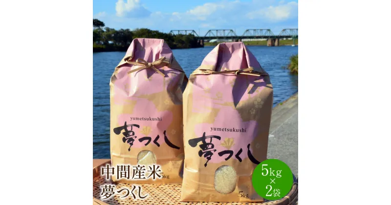 【ふるさと納税】中間産米　夢つくし 5kg×2袋 精米 白米 夢つくし ブランド米 5kg 10kg ごはん ご飯 米 お米 おにぎり 発送前精米 国産 福岡 食卓応援 ふるさと納税 お米 ふるさと納税 米 ふるさと納税 米 10kg 【001-0071】