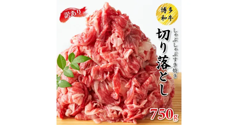 【ふるさと納税】訳あり！博多和牛しゃぶしゃぶすき焼き750gセット 肉 にく 牛肉 国産 黒毛和牛 和牛 ロース バラ すきやき 訳あり わけあり 送料無料 ふるさと納税 牛肉 切り落とし ふるさと納税 和牛 切り落とし【014-0019】