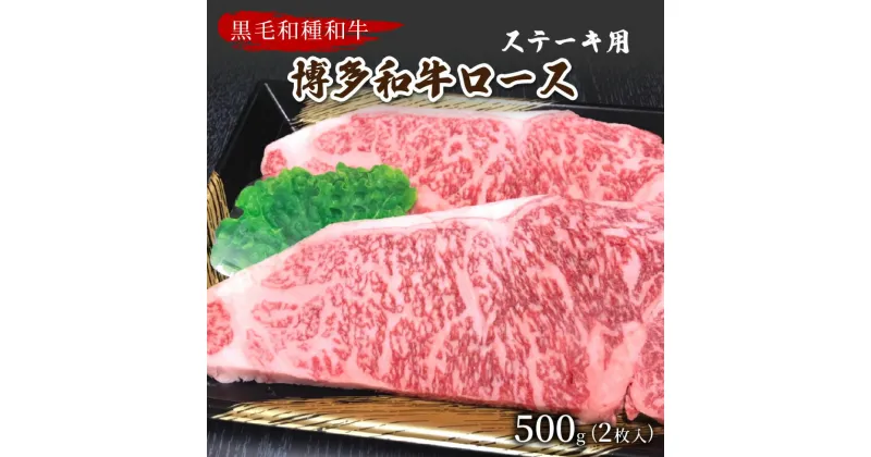 【ふるさと納税】【数量限定】博多和牛ロースステーキ用(2枚入/500g)【009-0010】