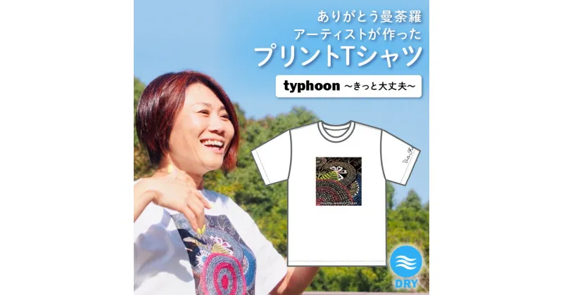 【ふるさと納税】Tシャツ -typhoon～きっと大丈夫～-【076-0002】