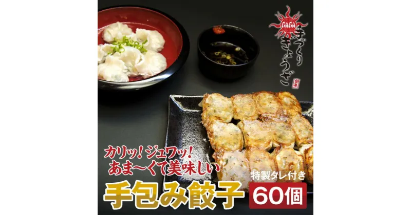 【ふるさと納税】餃子 麺屋 我ガ (GAGA) オリジナル餃子 60個 特製タレ付き ぎょうざ 惣菜 レトルト ※配送不可：離島　小郡市