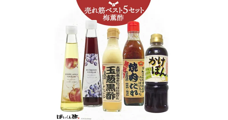 【ふるさと納税】梅薫酢売れ筋ベスト5セット