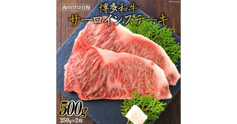 【ふるさと納税】博多和牛 A4以上 サーロインステーキ 250g×2枚 / MEAT PLUS / 福岡県 筑紫野市 [21760036] 牛肉 和牛 黒毛和牛 冷凍