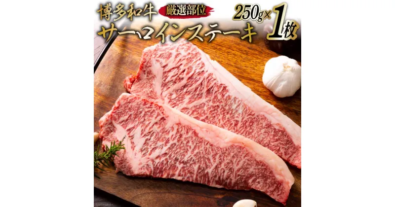 【ふるさと納税】博多和牛 A4以上 サーロインステーキ 厳選部位 250g 1枚 [MEAT PLUS 福岡県 筑紫野市 21760743] 肉 牛肉 和牛 黒毛和牛 ステーキ サーロイン 冷凍