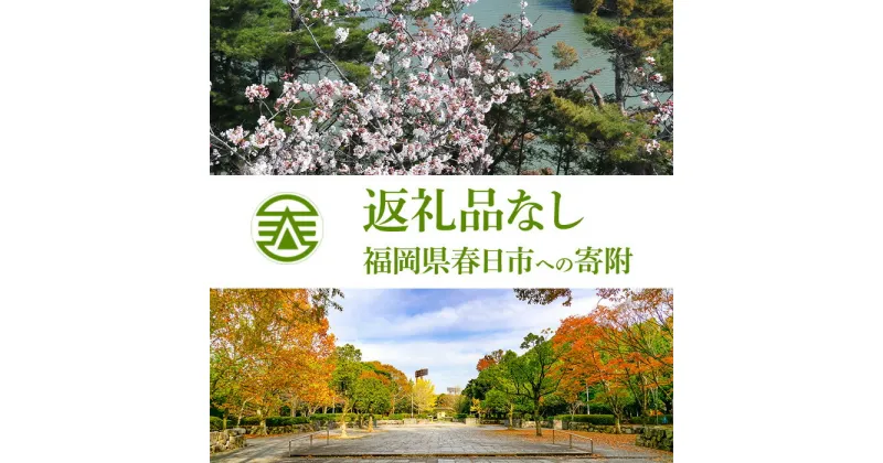 【ふるさと納税】福岡県春日市への寄付(返礼品はありません)【ksg0001】【福岡県春日市】