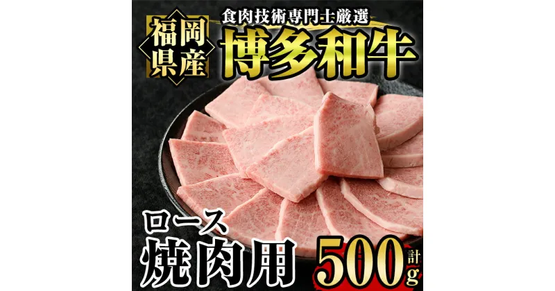 【ふるさと納税】博多和牛ロース焼肉用(500g) 牛肉 国産 福岡県産 ヤキニク 冷凍＜離島配送不可＞【ksg1210】【肉の筑前屋】