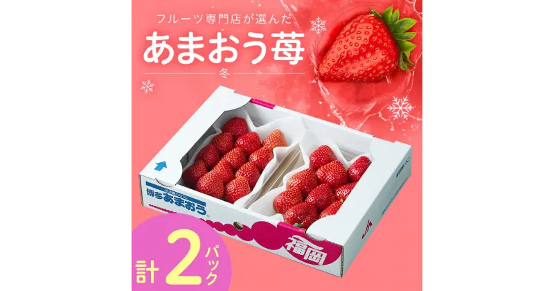 【ふるさと納税】フルーツ専門店が選んだ「あまおう苺」冬250g×2パック(大野城市)_ いちご イチゴ 苺 あまおう 果物 フルーツ くだもの ふるーつ 青果 果実 甘い 大粒 大きい 旬 専門店 希少 品種 冷蔵 ギフト 贈答 プレゼント 【配送不可地域：離島】【1083235】