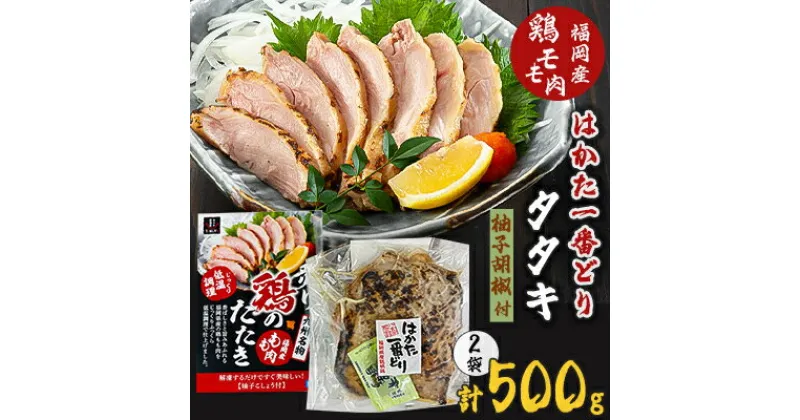 【ふるさと納税】「地域応援企画」はかた一番どりタタキ約250g×2枚の満腹セット【配送不可地域：離島】【1342914】