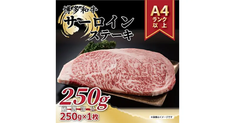 【ふるさと納税】【毎月定期便】【A4～A5】博多和牛サーロインステーキ　250g[250g×1枚]全6回【配送不可地域：離島】【4002131】