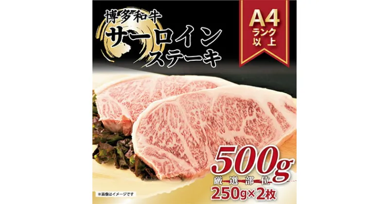 【ふるさと納税】【毎月定期便】【A4～A5】博多和牛サーロインステーキ【厳選部位】500g(250g×2枚)全3回【配送不可地域：離島】【4002234】