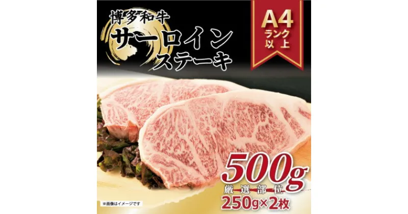 【ふるさと納税】【A4～A5】博多和牛サーロインステーキ【厳選部位】(250g×2枚)【配送不可地域：離島】【1168509】