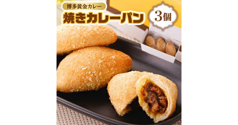 【ふるさと納税】博多黄金カレー【焼きカレーパン】 3個入り【配送不可地域：離島】【1490383】