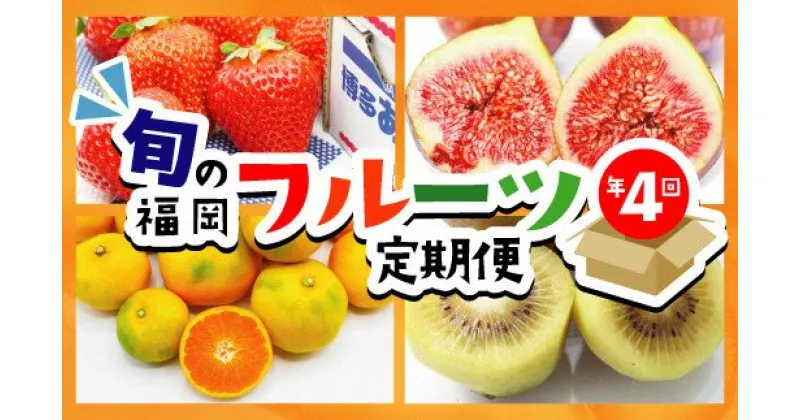 【ふるさと納税】【定期便/年4回】旬の福岡フルーツ定期便【ほたるの里】_HB0087 送料無料