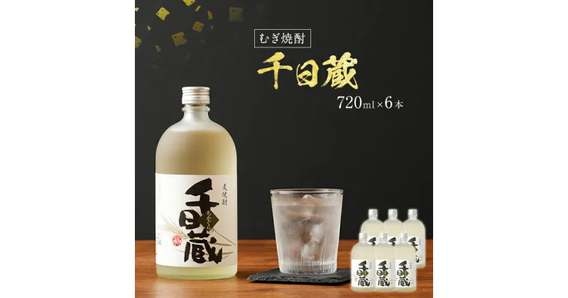 【ふるさと納税】むぎ焼酎 千日蔵（ちかぐら）720ml×6本 千日蔵 720ml 6本セット アルコール度数25度 お酒 麦焼酎 翁酒造 送料無料