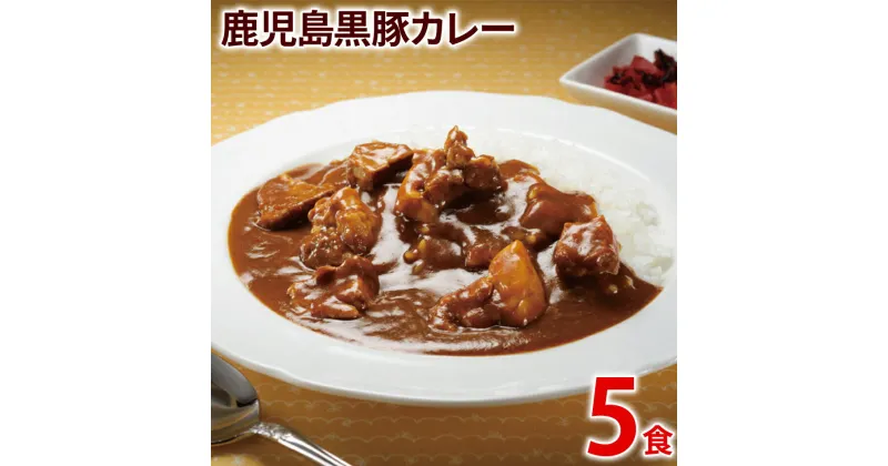 【ふるさと納税】鹿児島黒豚カレー 5パック 九州 お取り寄せ 非常食 備蓄 防災 保存食 常温保存 レトルト食品 5食