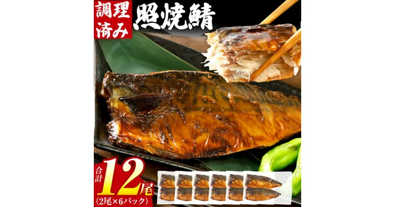 【ふるさと納税】鯖 さば サバ 照焼鯖 12尾（2尾×6パック）照り焼き 調理済 調理済み レンチン 温めるだけ 脂のり 惣菜 晩御飯 おかず ジューシー 冷凍 お弁当 レンジ調理 サバ 自社製造 朝ごはん 和食 テリヤキ 魚介