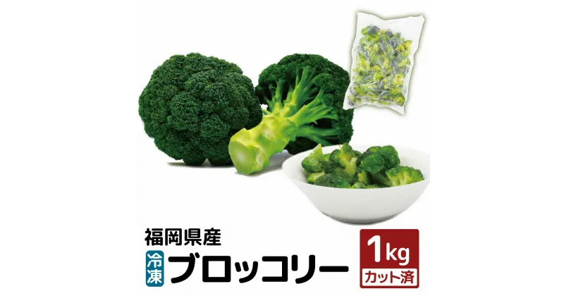 【ふるさと納税】【福岡県産】 冷凍 ブロッコリー 1kg （1kg×1袋）冷凍ブロッコリー 冷凍野菜 冷凍やさい 冷凍カット野菜 カット野菜 野菜 やさい 冷凍 送料無料 [F2256]