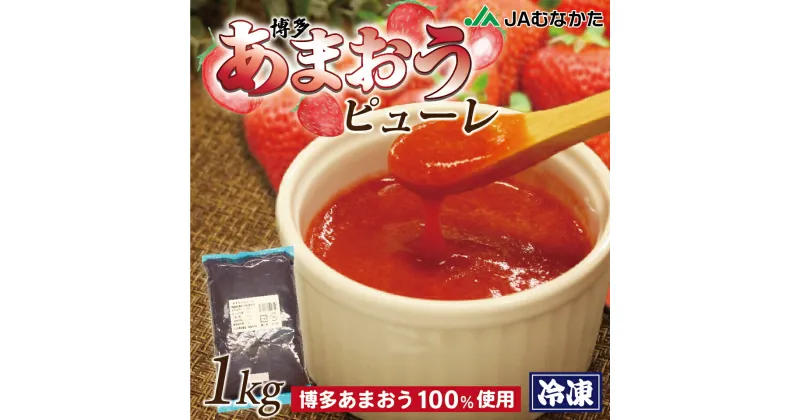 【ふるさと納税】【冷凍】 博多 あまおう ピューレ 1kg 苺 いちご イチゴ 苺ピューレ いちごピューレ イチゴピューレ フルーツピューレ くだものピューレ 果物ピューレ フルーツ くだもの 果物 お菓子作り 製菓 冷凍 送料無料 [F2287]