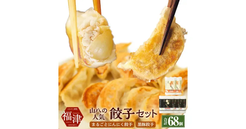 【ふるさと納税】大好評！山八の人気 餃子 セット 合計68個 加工品 惣菜 レトルト 冷凍 ぎょうざ ギョーザ 中華 おかず おつまみ [F3215]