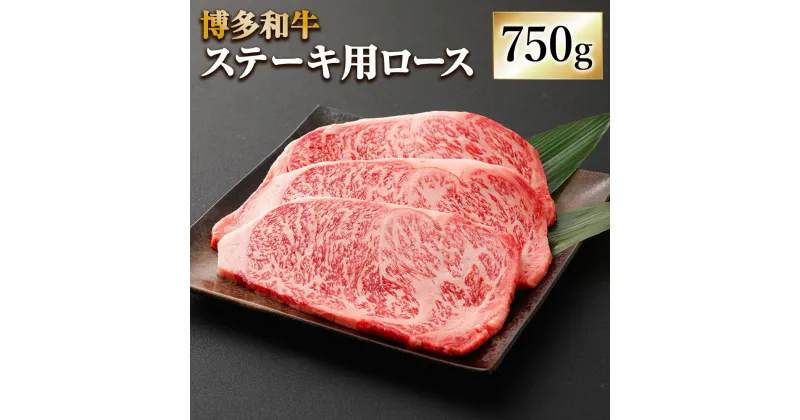 【ふるさと納税】博多和牛 ステーキ用 ロース 合計750g 250g×3枚 牛肉 肉 お肉 小分け 牛 和牛 ステーキ 福岡県産 九州産 国産 冷凍 送料無料 [F4231]