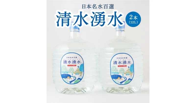 【ふるさと納税】 清水湧水 ボトル12L 2本セット