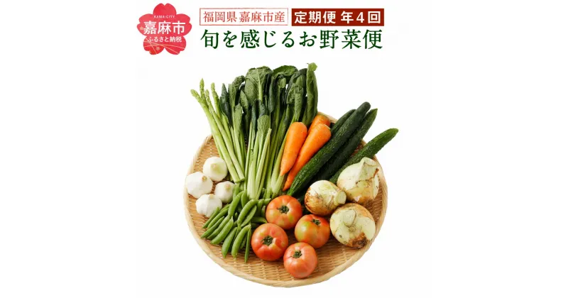 【ふるさと納税】旬を感じるお野菜 定期便 年4回 ほうれん草 スナックエンドウ わらび きゅうり トマト ピーマン 里芋 小松菜 ブロッコリー 白菜 冷蔵 詰め合わせ セット 国産 九州産 福岡産 送料無料