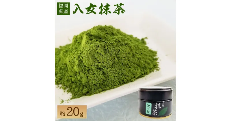 【ふるさと納税】八女抹茶 約20g 1缶 八女茶 抹茶 日本茶 緑茶 九州産 国産 冷蔵配送 送料無料