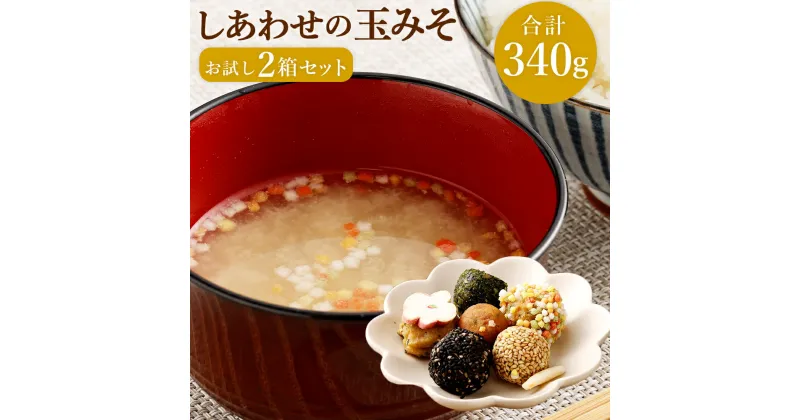 【ふるさと納税】しあわせの玉みそ 6個入り2箱 170g×2 無添加 玉みそ 食べる味噌 調味料 醗酵 大豆 味噌 みそ ミソ 減塩 冷蔵 福岡県産 九州産 国産 送料無料