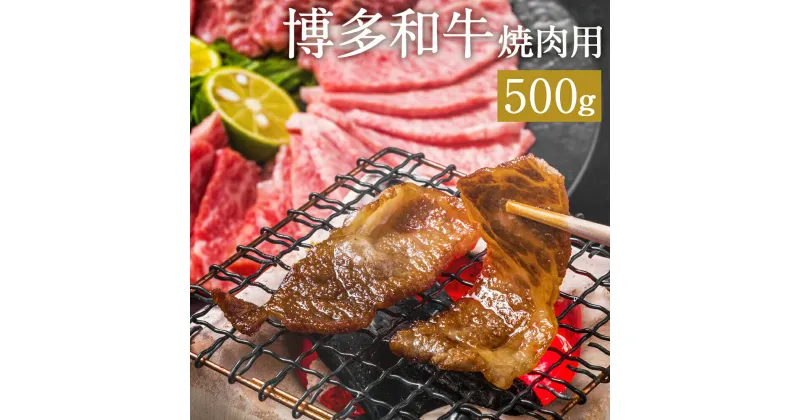 【ふるさと納税】博多和牛 焼肉用 500g 和牛 牛肉 焼き肉 牛肩ロース又は肩バラ又はモモ 冷凍 福岡県産 九州産 国産 送料無料