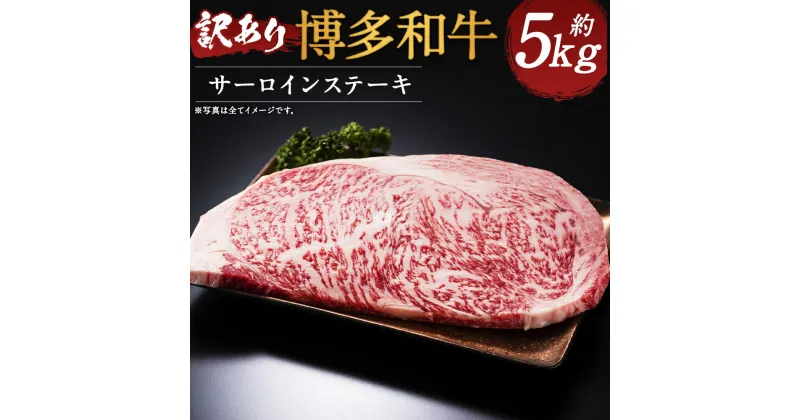 【ふるさと納税】訳あり 博多和牛 サーロインステーキセット 合計約5kg 約250g（2枚入り）×10パック 和牛 牛肉 サーロイン ステーキ ご家庭用 冷凍 福岡県産 九州産 国産 送料無料