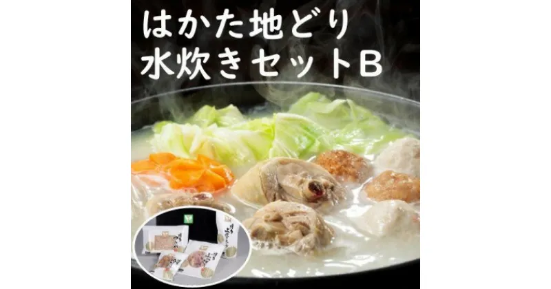 【ふるさと納税】はかた地どり水炊きセットB　鍋セット水炊き・鶏肉水炊き