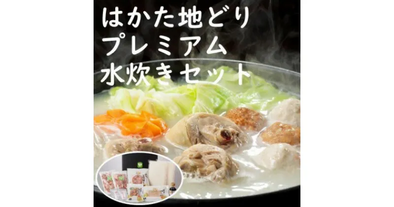 【ふるさと納税】はかた地どりプレミアム水炊きセット　鍋セット水炊き・鶏肉水炊き