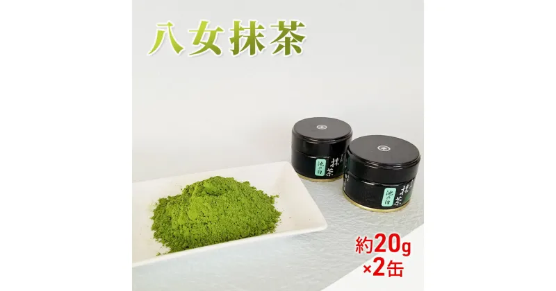 【ふるさと納税】抹茶 八女抹茶 約20g×2缶 粉末 粉末茶 お茶 星野 本格派抹茶　朝倉市