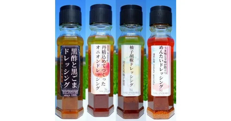 【ふるさと納税】THEグルメ ドレッシング 4種　（200ml×4本）　調味料・ドレッシング