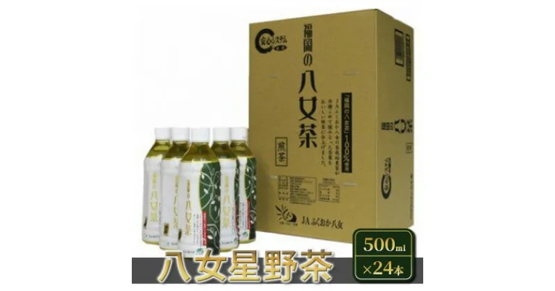 【ふるさと納税】お茶 ペットボトル 煎茶 八女茶 500ml×24本　お茶・緑茶