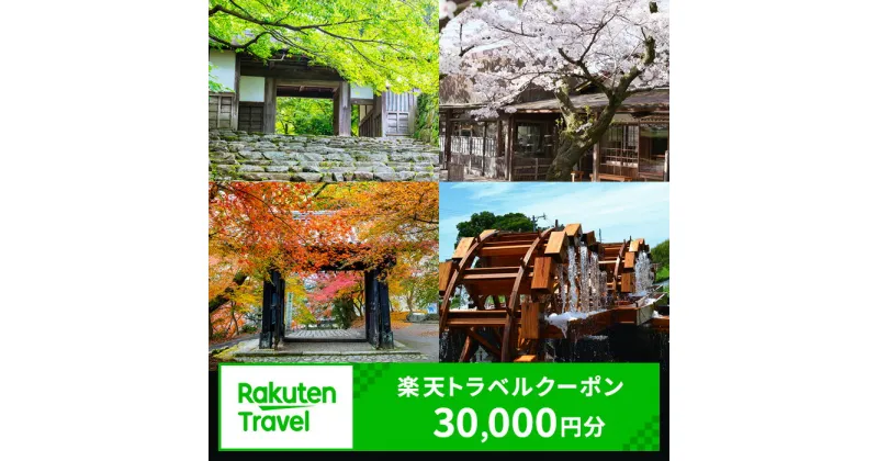 【ふるさと納税】福岡県朝倉市の対象施設で使える 楽天トラベルクーポン寄付額100,000円(クーポン30,000円分)　 福岡 九州 宿泊 宿泊券 ホテル 旅館 旅行 旅行券 観光 トラベル チケット 旅 宿 券