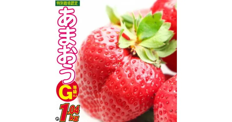 【ふるさと納税】あまおう G以上 約1.04kg 約260g×4パック ※配送不可：北海道・東北・沖縄・離島　 果物 苺 フルーツ デザート 旬 大粒 グランデ等級以上 旬のあまおう 福岡の特産品 　お届け：2024年1月上旬～4月中旬