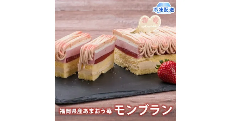 【ふるさと納税】ケーキ Strawberry Fields 福岡産 あまおう 苺 モンブランケーキ 配送不可 離島　 お菓子 スイーツ 苺のモンブラン デザート おやつ ティータイム