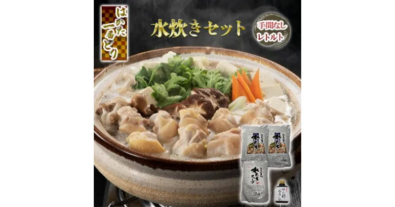 【ふるさと納税】鍋 水炊き レトルト 手間なし 簡単 はかた一番どり　 セット 鶏肉 加工食品 レトルト 白濁スープ 旨み やわらかい 身離れ 食べやすい 無添加 本格的